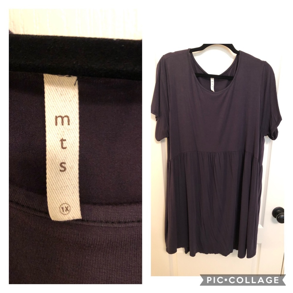 m t s gray dress